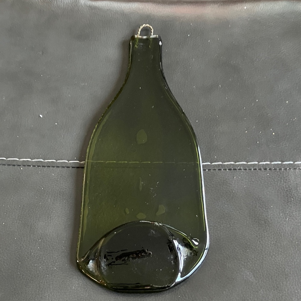 Green Glass Bottle-Shaped Decor